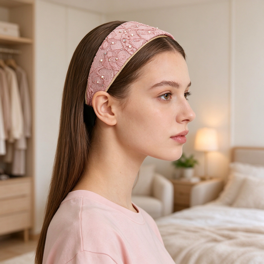 40 MM Satin and Lace Hair Band