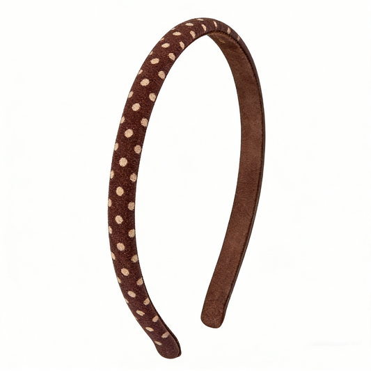 10 MM Brown Leather Hair Band